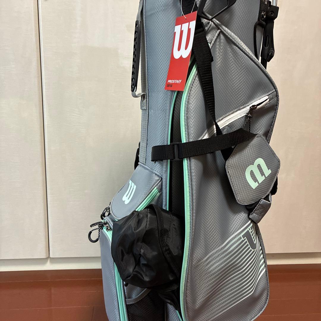 Wilson 軽量キャディバッグ グレー/ミント
