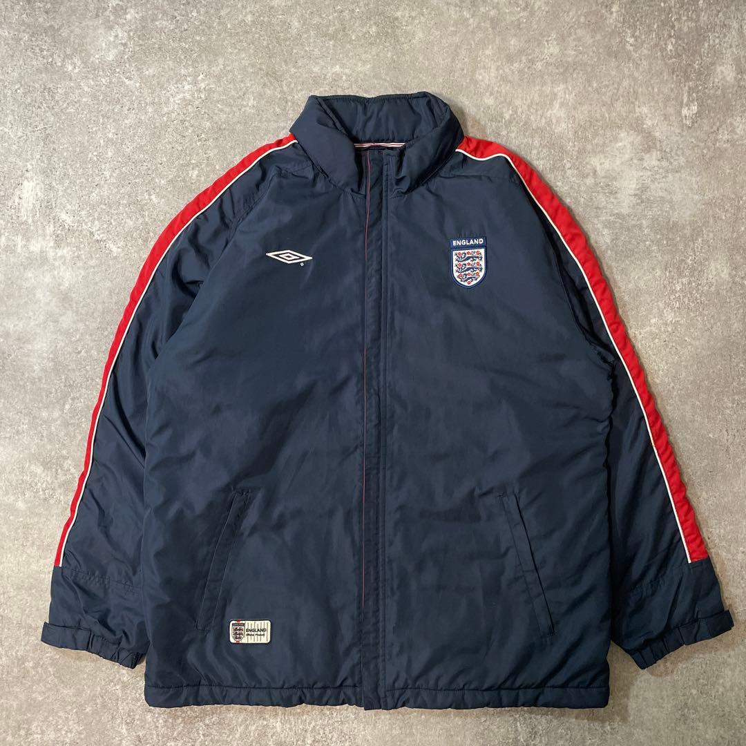 90s UMBRO ENGLAND 代表　ナイロンジャケット　中綿　在原みゆき