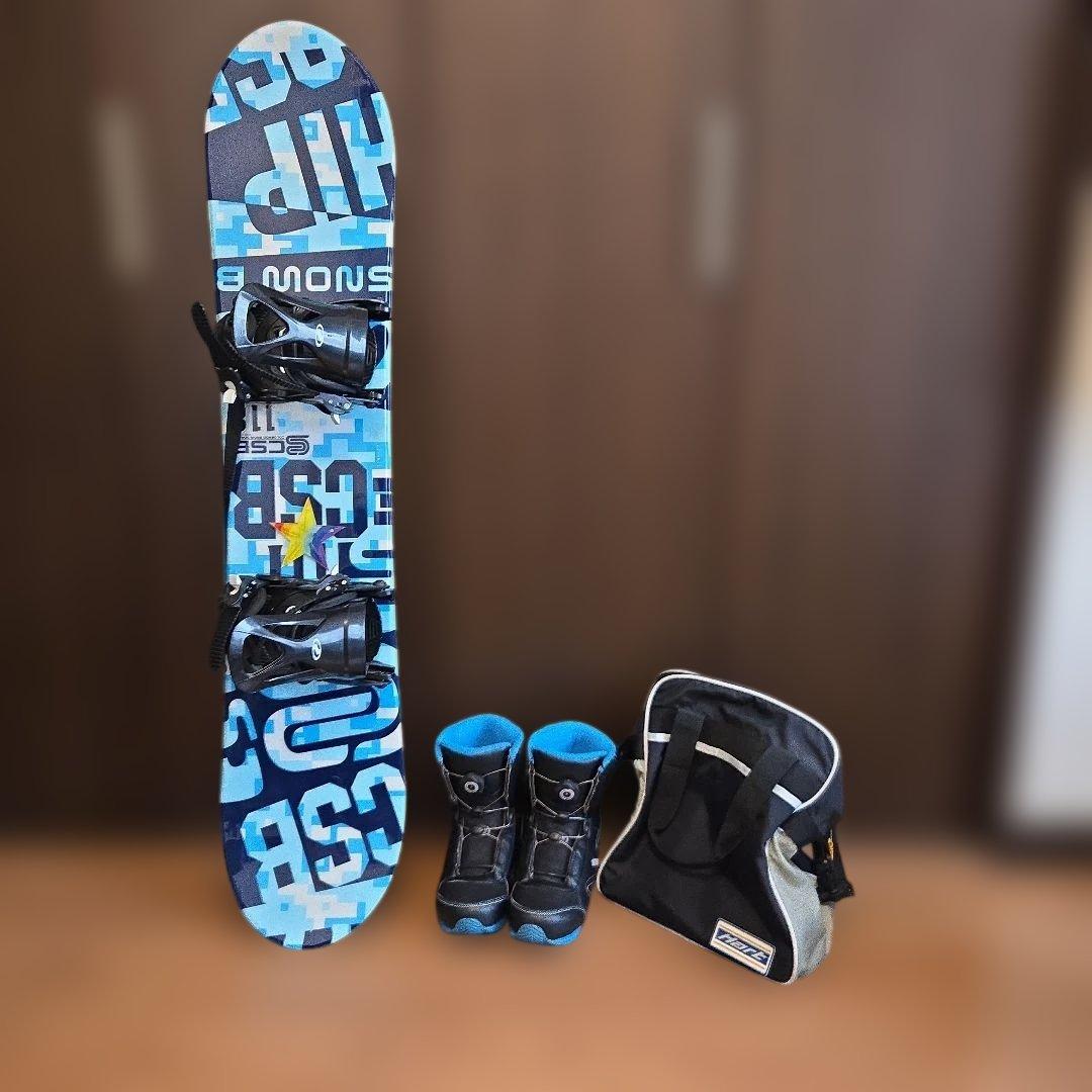 キッズ　ジュニア　スノーボード3点セット　 板118cm ブーツ22~23cm