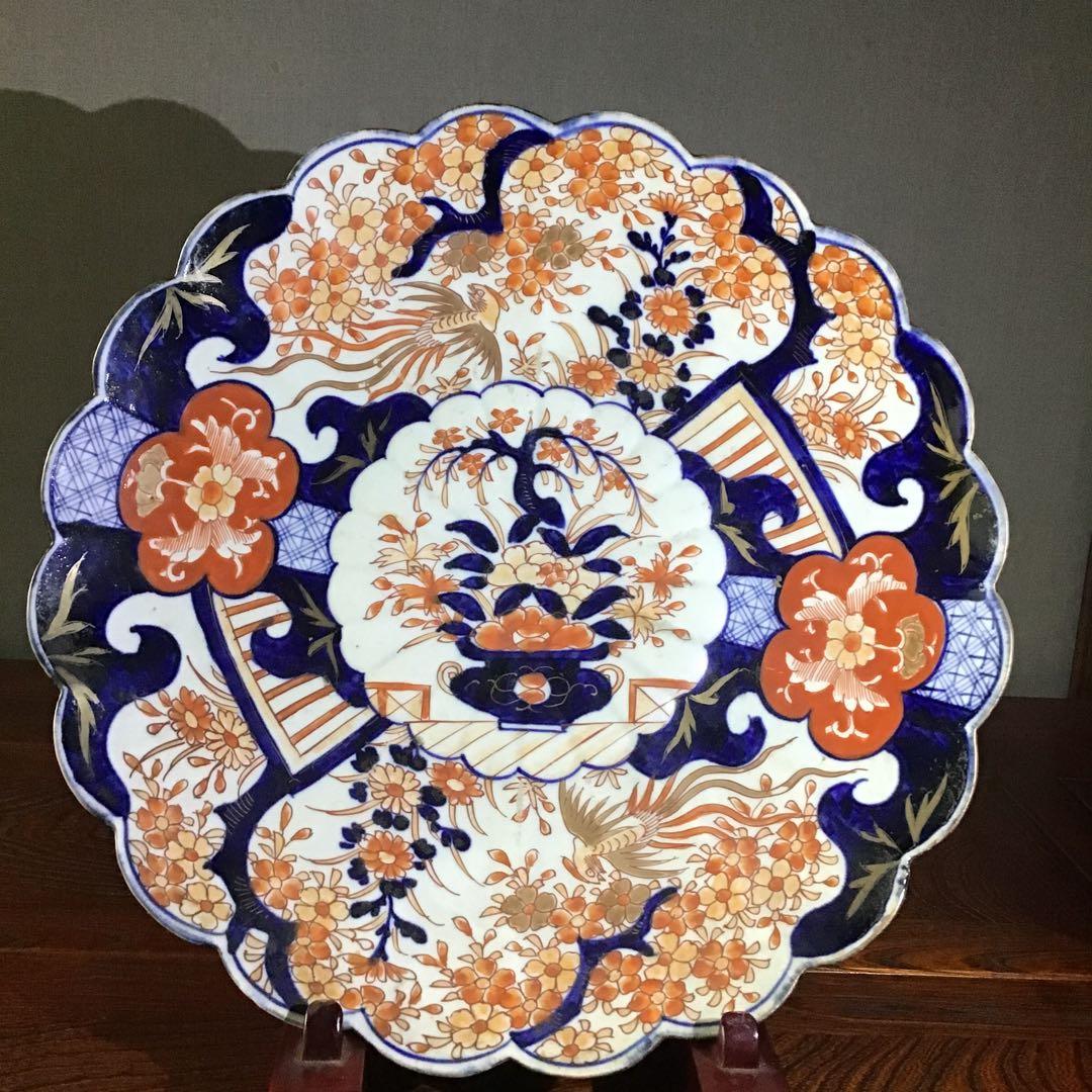 古伊万里　花篭手　江戸期