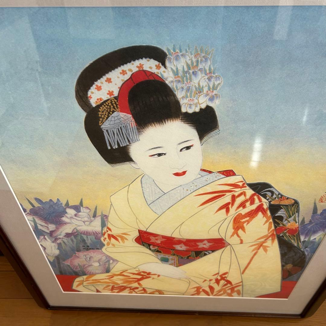 宮下寿紀 美人画 【渓蓀（アヤメ）】