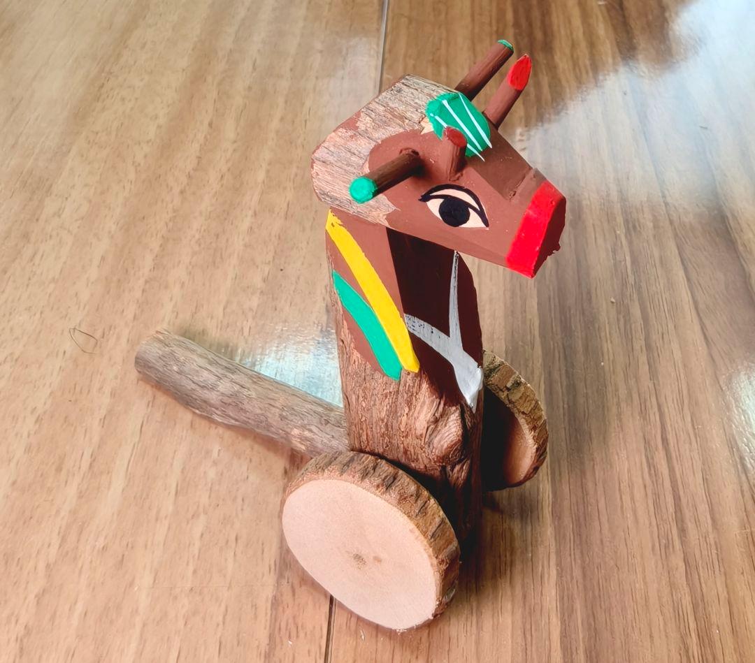 杵島山一刀彫　大八車　牛