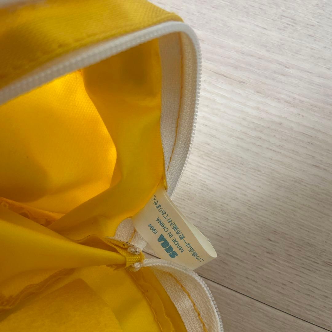 セガ ソニック ぬいぐるみ ポーチ型　　平成レトロ　希少　レア　非売品　1994