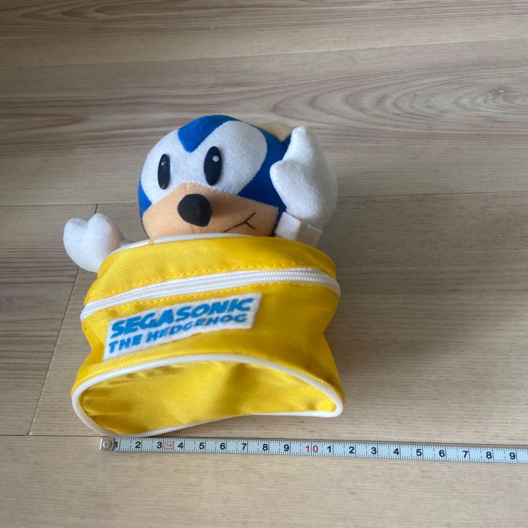 セガ ソニック ぬいぐるみ ポーチ型　　平成レトロ　希少　レア　非売品　1994