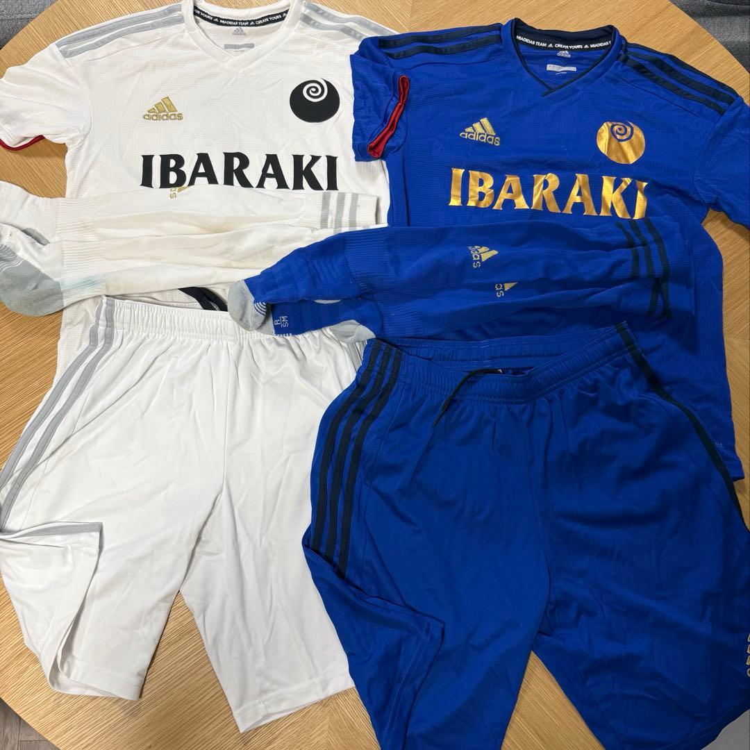 茨城国体サッカー　ユニフォームフルセット