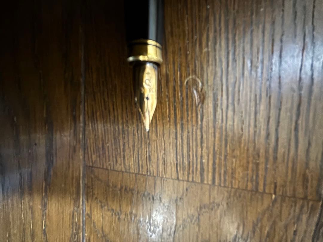 プラチナ万年筆　赤富士　蒔絵　ペン先18k 中古