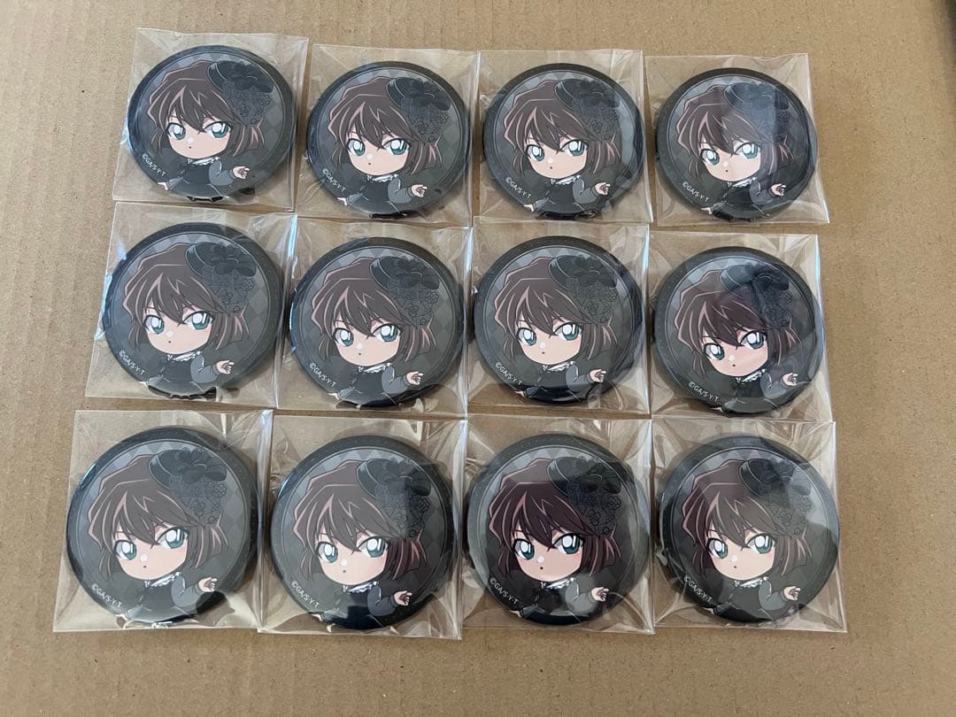 名探偵コナン まとめ売り 缶バッジ モノクローム デフォルメ