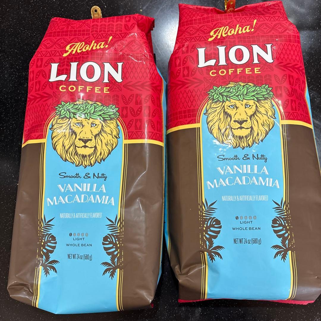 ライオンコーヒー　豆　バニラマカダミア680g×2