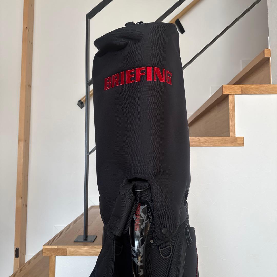 BRIEFING CR-3 #2ゴルフバッグ ブラック アイアンヘッドカバー付き