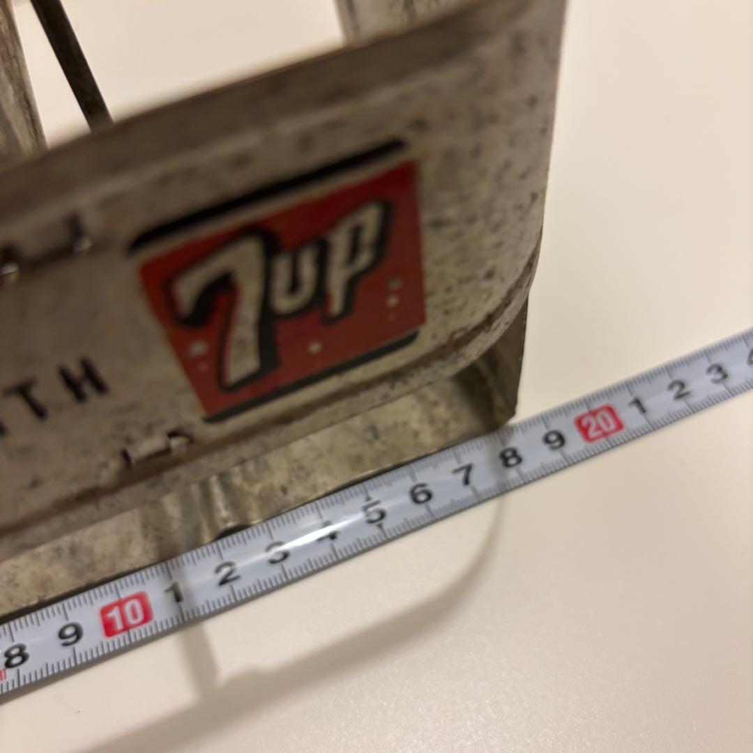 【7up セブンアップ】瓶ボトルキャリーケース　ヴィンテージ品