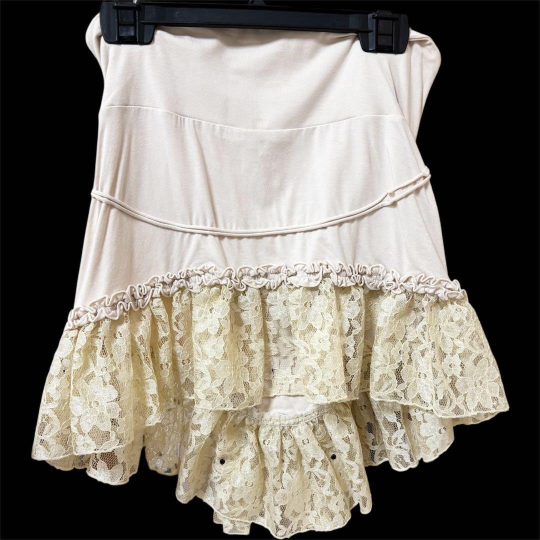 ベリーダンス衣装 ブラトップ＋スカート 白系 kayo