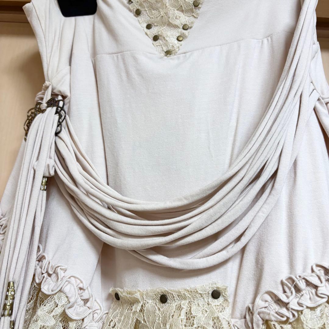 ベリーダンス衣装 ブラトップ＋スカート 白系 kayo