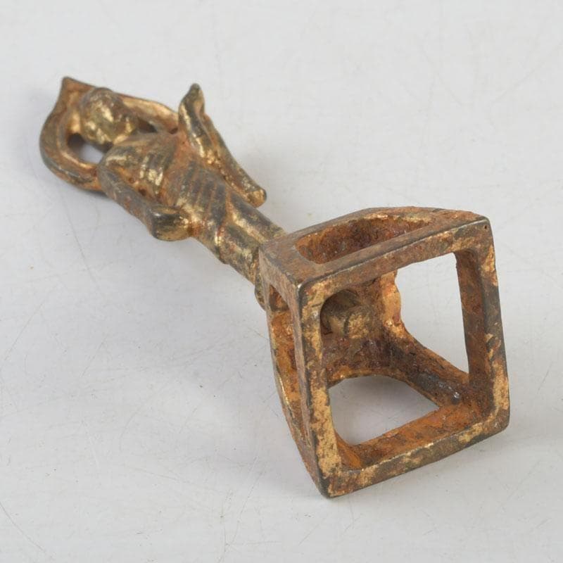 #1993 仏教美術　古銅鍍金　朝鮮仏　仏像　置物　V　9578