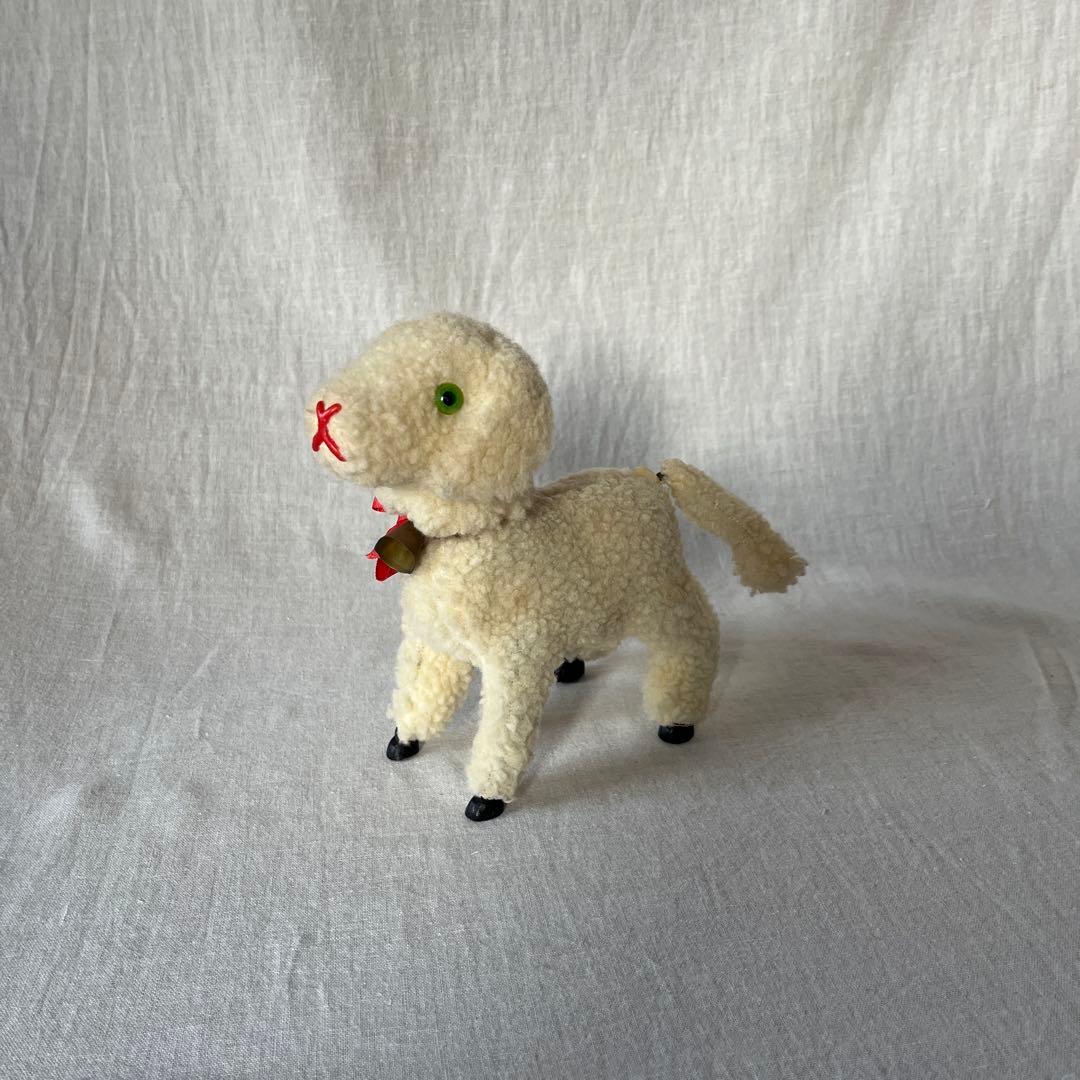 アンティーク　ドイツ　こひつじ　ぜんまい仕掛け