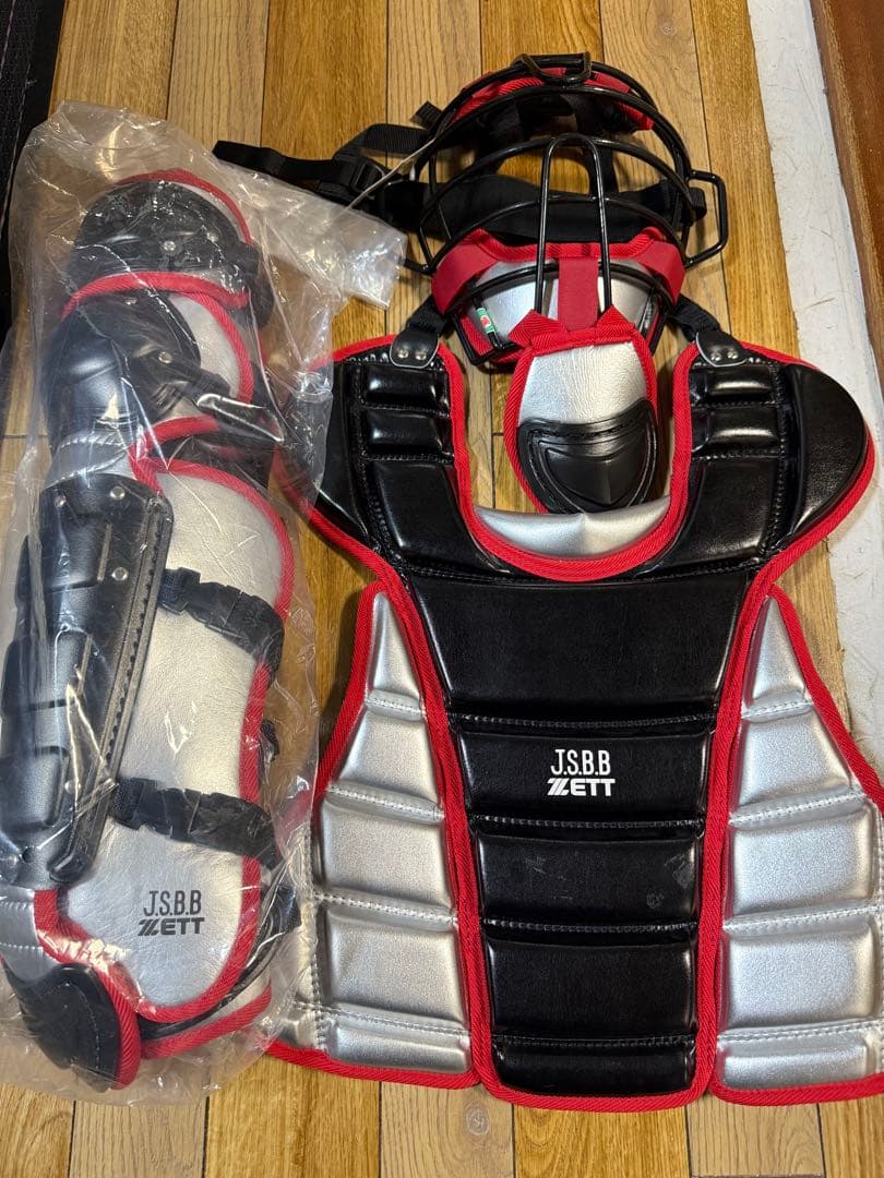 ゼット少年キャッチャー防具4点セット プロテクター ジュニア用　道具 野球