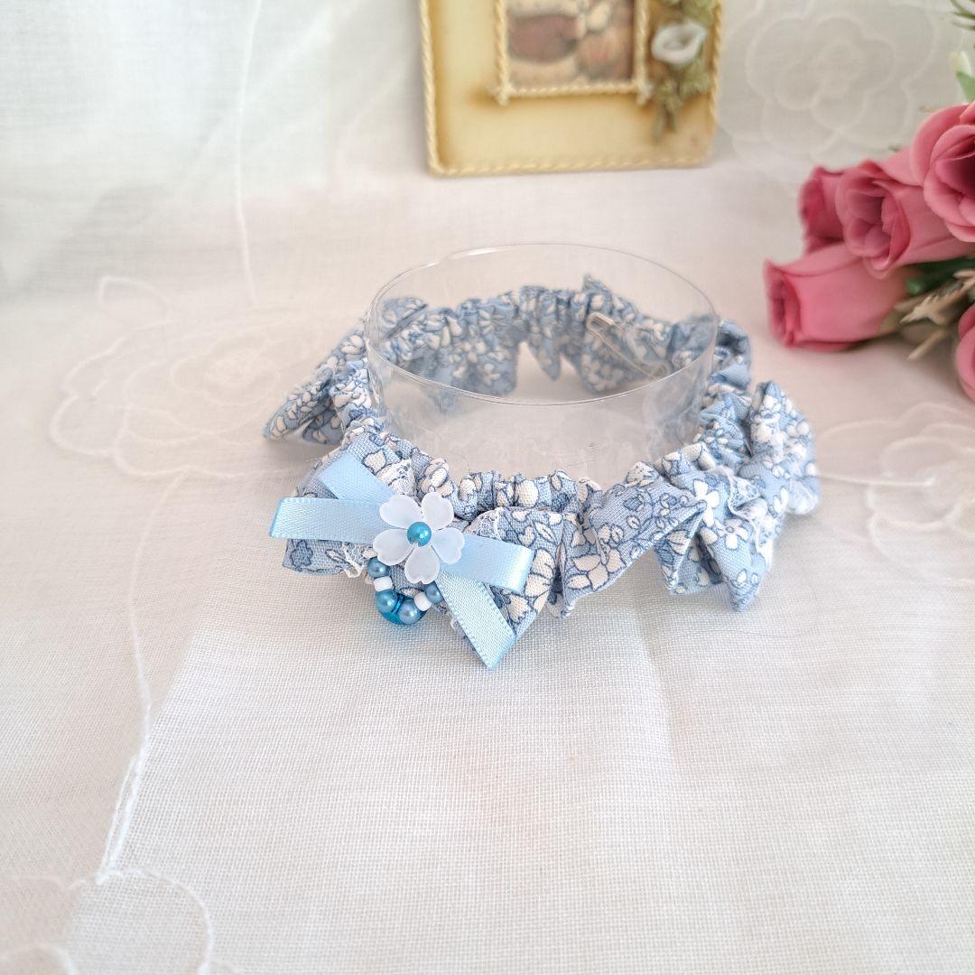 4つリボン細シュシュ、わんちゃん猫ちゃん用