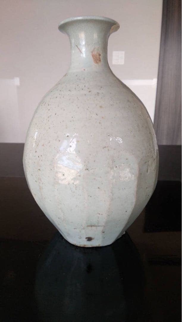 李朝　白磁　面取　朝鮮美術　韓国美術　古道具　古民芸