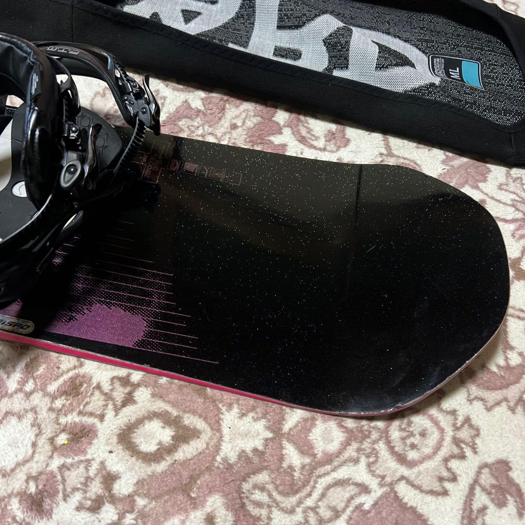 美品 011Artistic FLATKING 150cm スノーボードセット