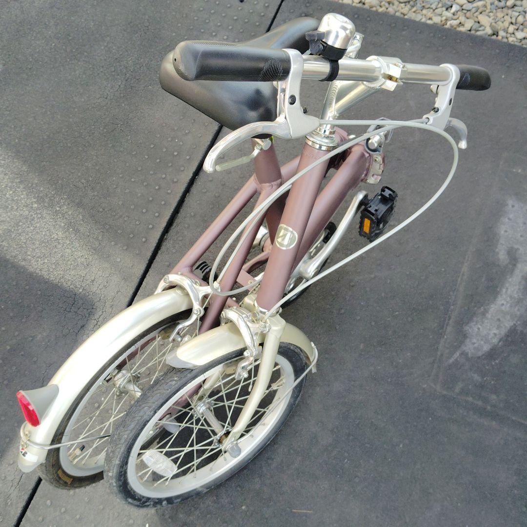 ブリヂストン　スニーカーライト160パープル　折りたたみ自転車