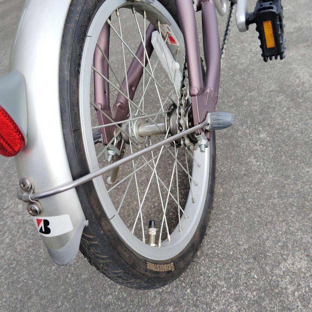 ブリヂストン　スニーカーライト160パープル　折りたたみ自転車