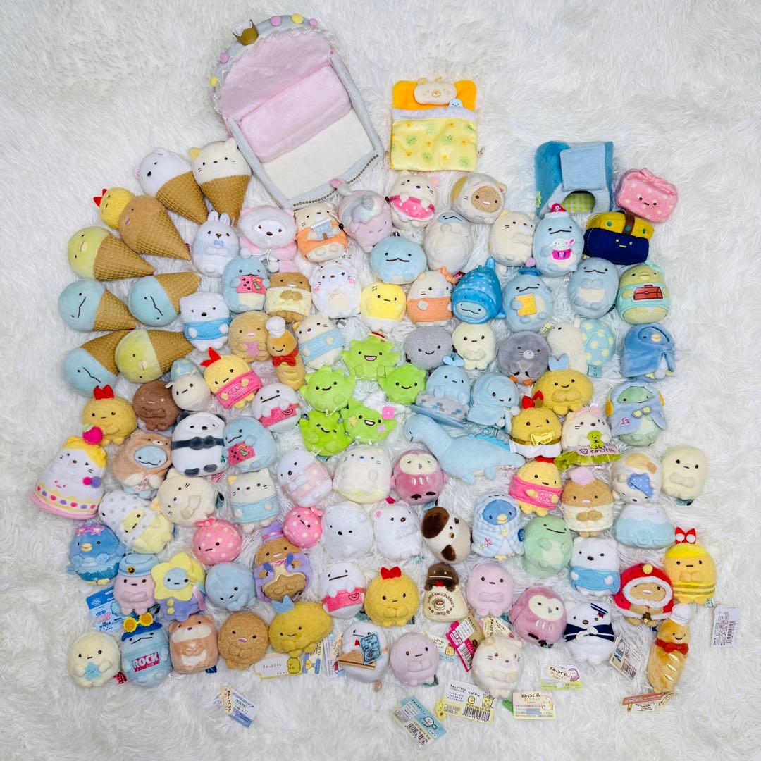 希少 大量 100個以上 すみっコぐらし てのり ぬいぐるみ マスコット まとめ