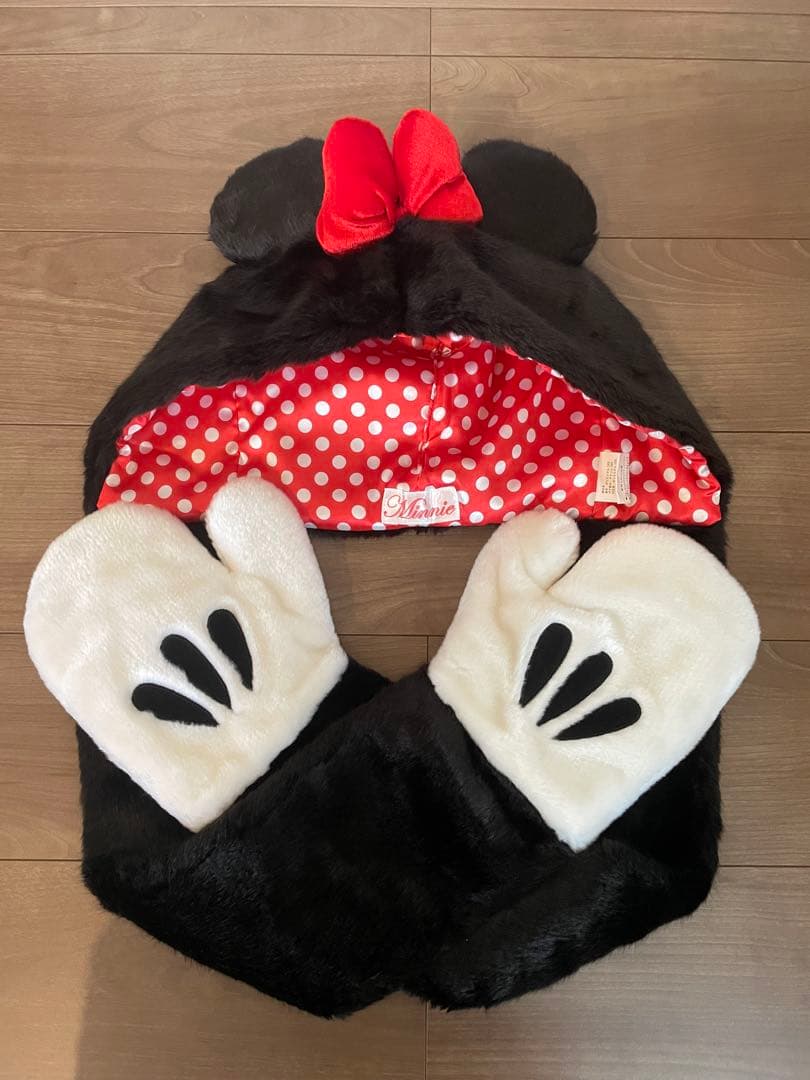 大人サイズ　ファンキャップ　ミニーマウスのマフラー