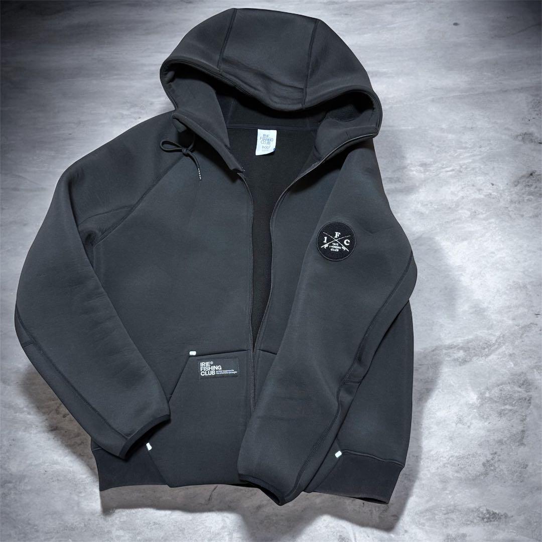 【IRIE FISHING CLUB 】フルジップパーカー　ブラック　XL