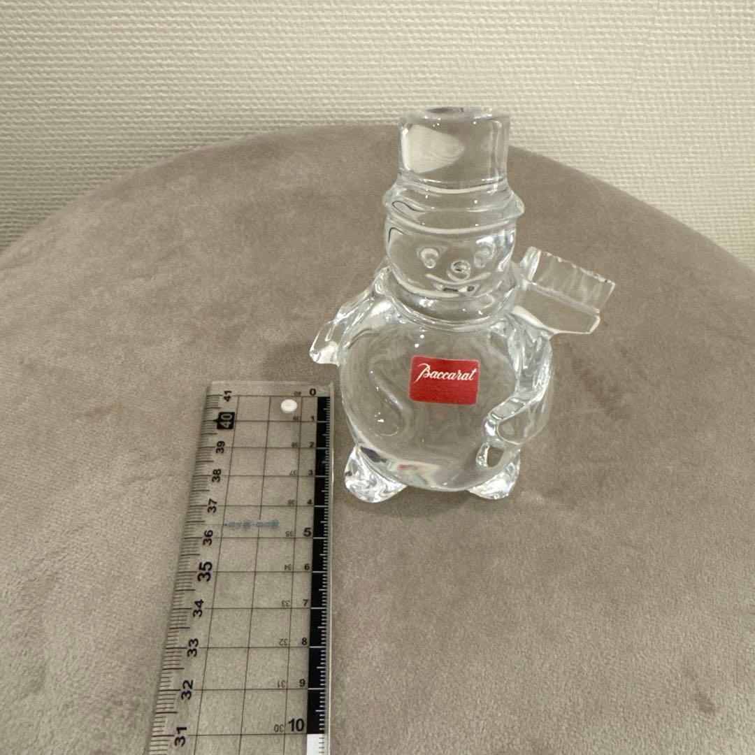 バカラ　雪だるま　モップ　置物