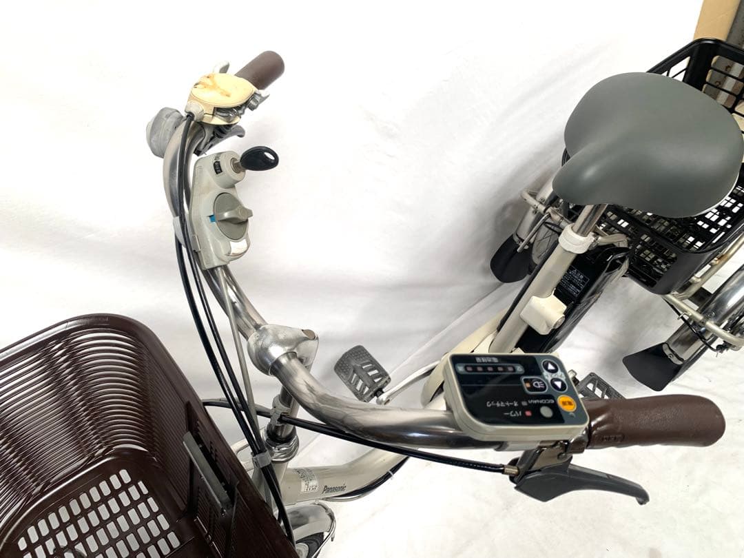 【即乘】送料無料 Panasonic 電動アシスト三輪自転車8Ah 長押し3点灯