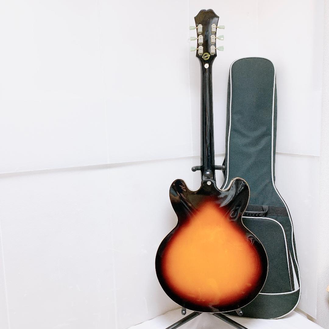 美品 Epiphone エピフォン Dot VS セミアコ エレキギター ケース