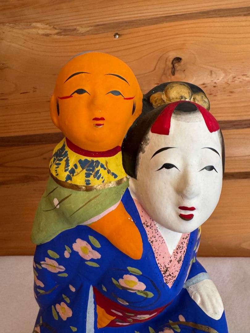 伏見人形 母子 子守 郷土玩具 民藝 伝統文化 芸術 京都