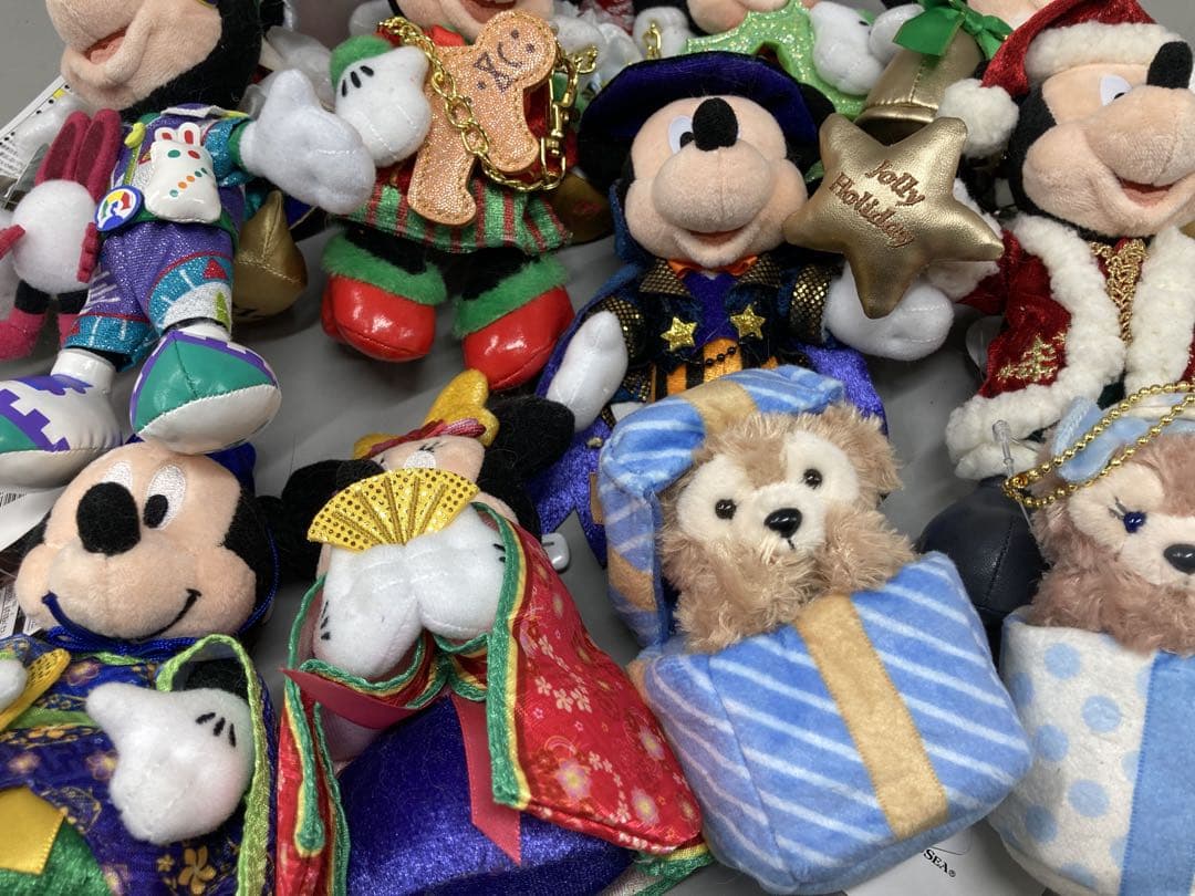 ディズニー タグ付き ぬいぐるみ キーホルダー 12点セット