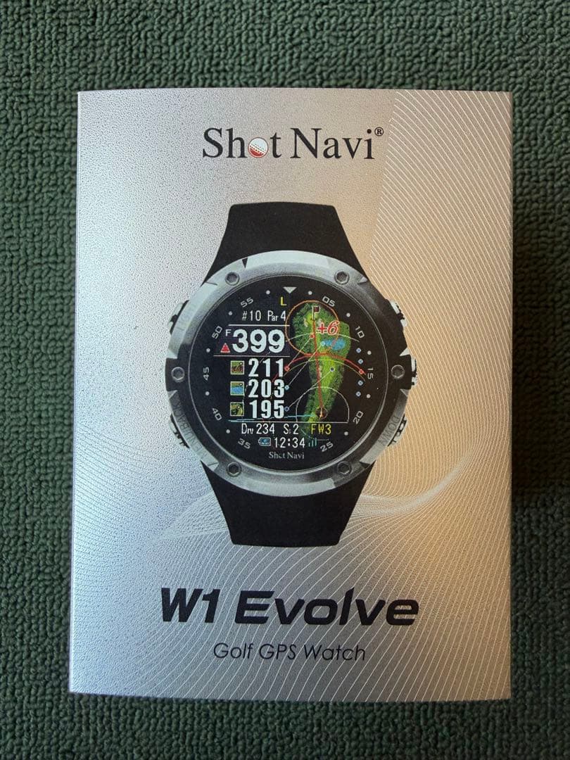 Shot Navi W1 Evolve ブラック ゴルフGPSウォッチ