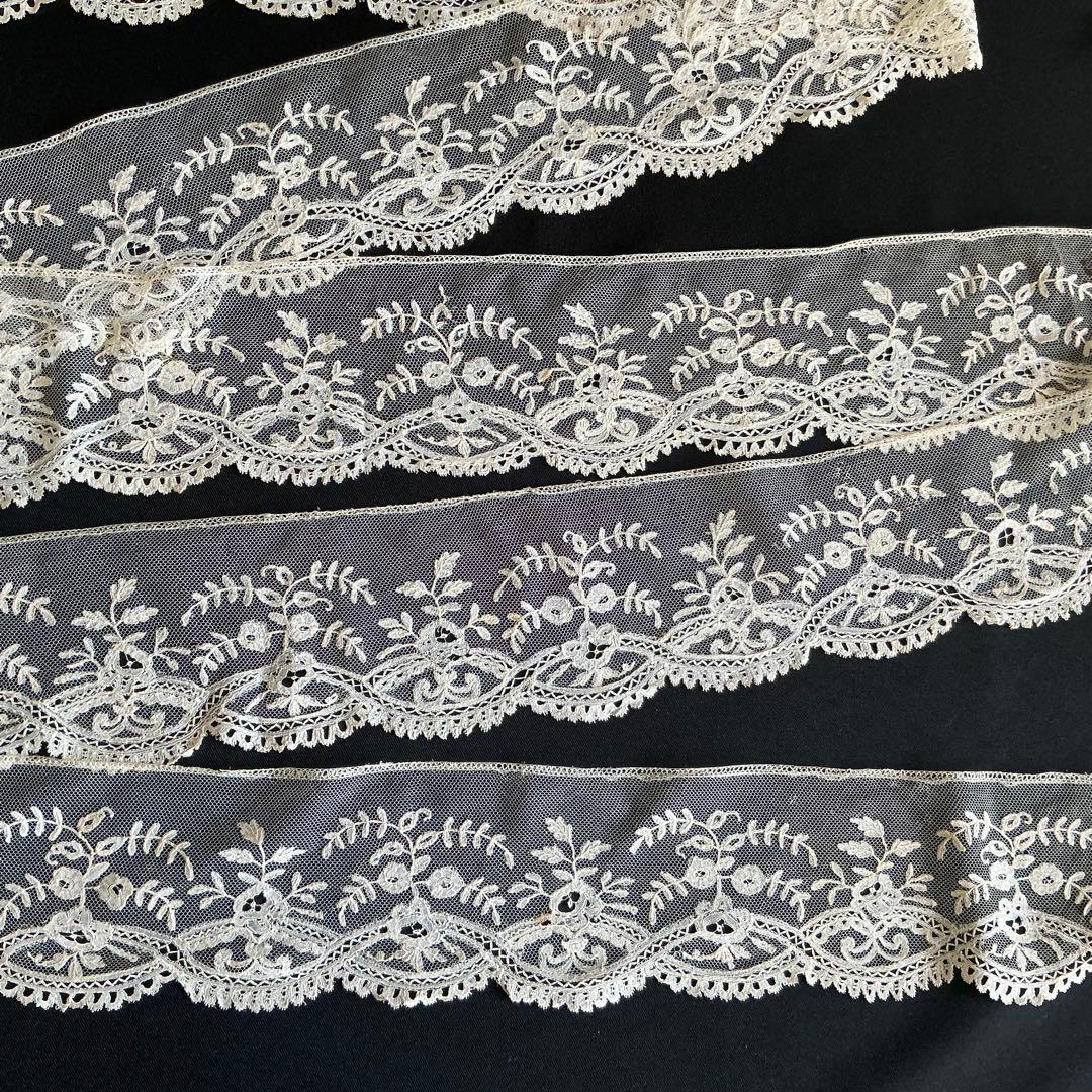 【３】ベルギーアンティーク　手仕事　ブリュッセル　デュシェスレース　ハンドメイド