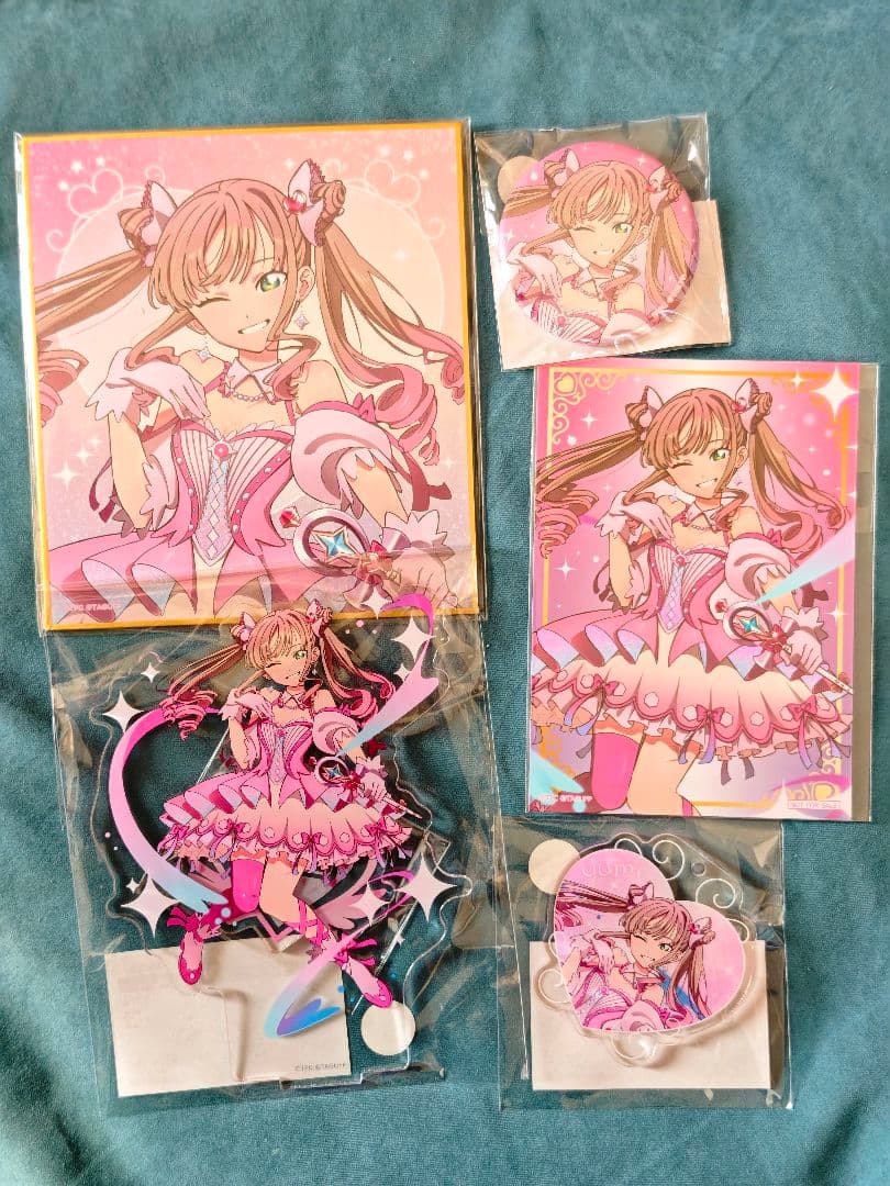 くじコレ if魔法少女 南夢芽 アクスタ+缶バッジ+キーホルダー+色紙+特典