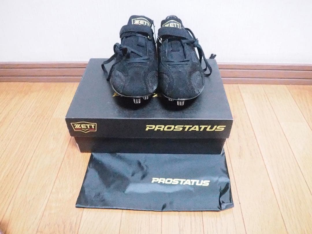 新品未使用【27.5cmゼット　プロステイタス】野球用埋め込み型金具スパイク。