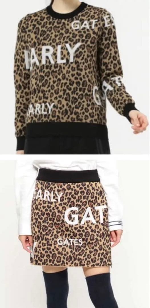 パーリーゲイツ　大人気　即完売　ニット　ヒョウ柄　レオパード柄　セットアップ