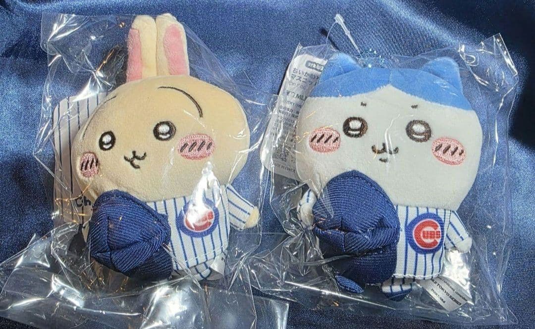 ちいかわ × MLB ドジャース カブス うさぎ マスコット ぬいぐるみ
