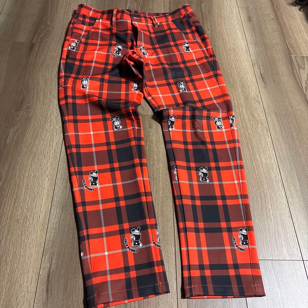 【希少】ジャックバニー 赤黒 チェック パンツ サイズ6