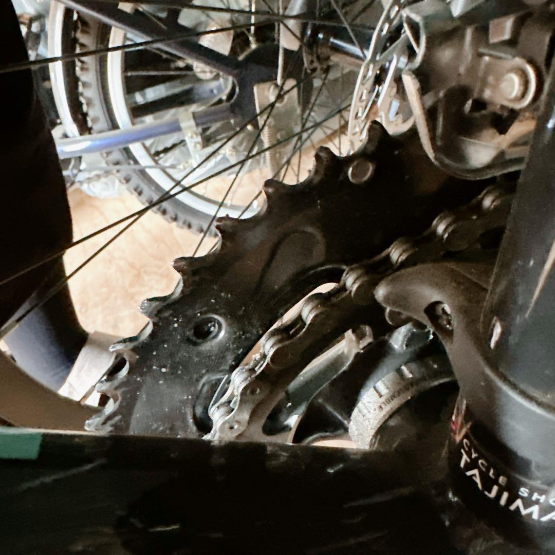 美品　41cm　Bianchi　ロードバイク　ブラック　ターコイズ　700C