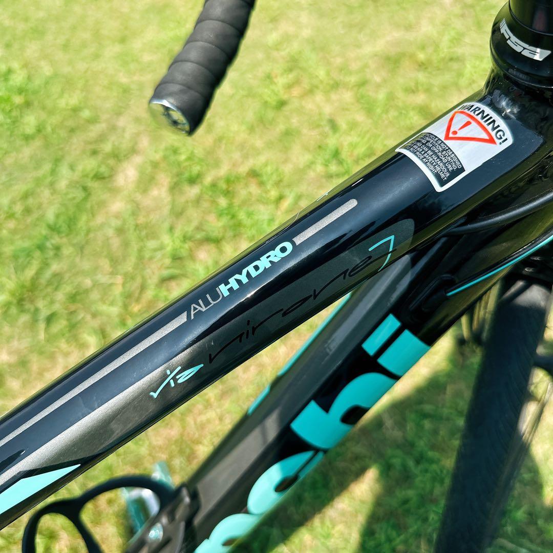 美品　41cm　Bianchi　ロードバイク　ブラック　ターコイズ　700C