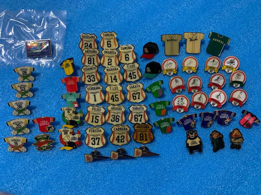 ソフトバンクホークス　Club HAWKSオリジナルピンバッジ　60点
