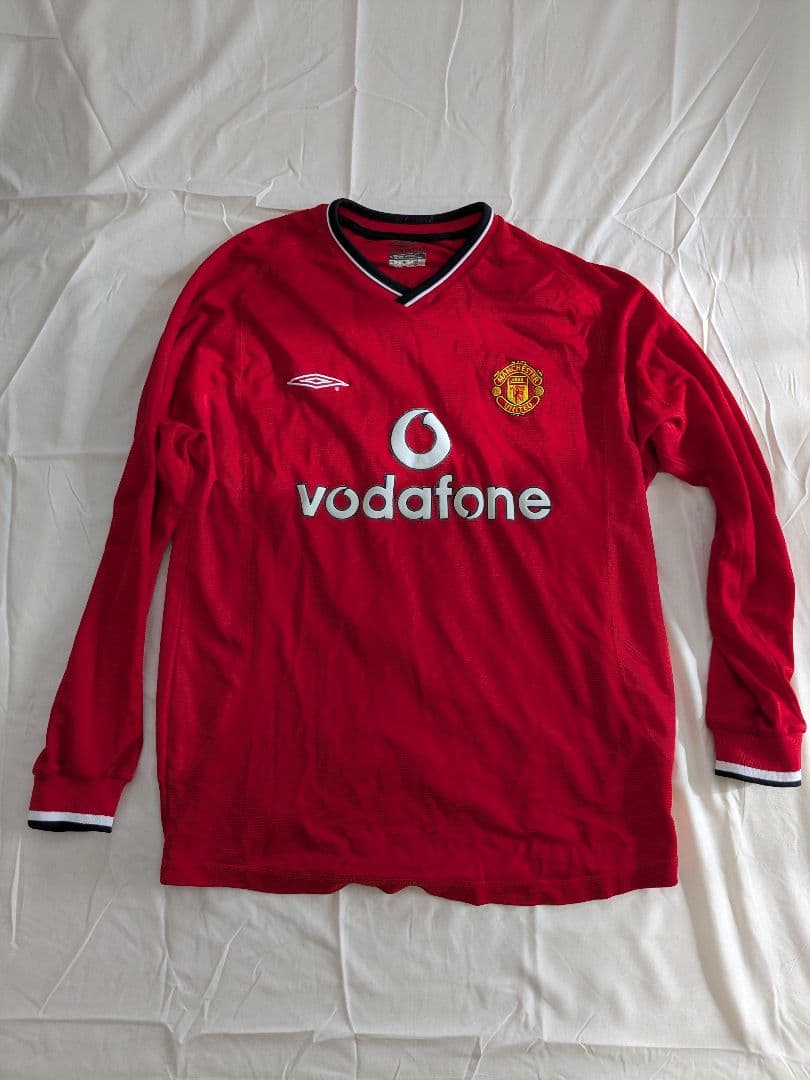 珍品　 マンチェスター・ユナイテッド2000-02シーズン長袖ホームユニフォーム