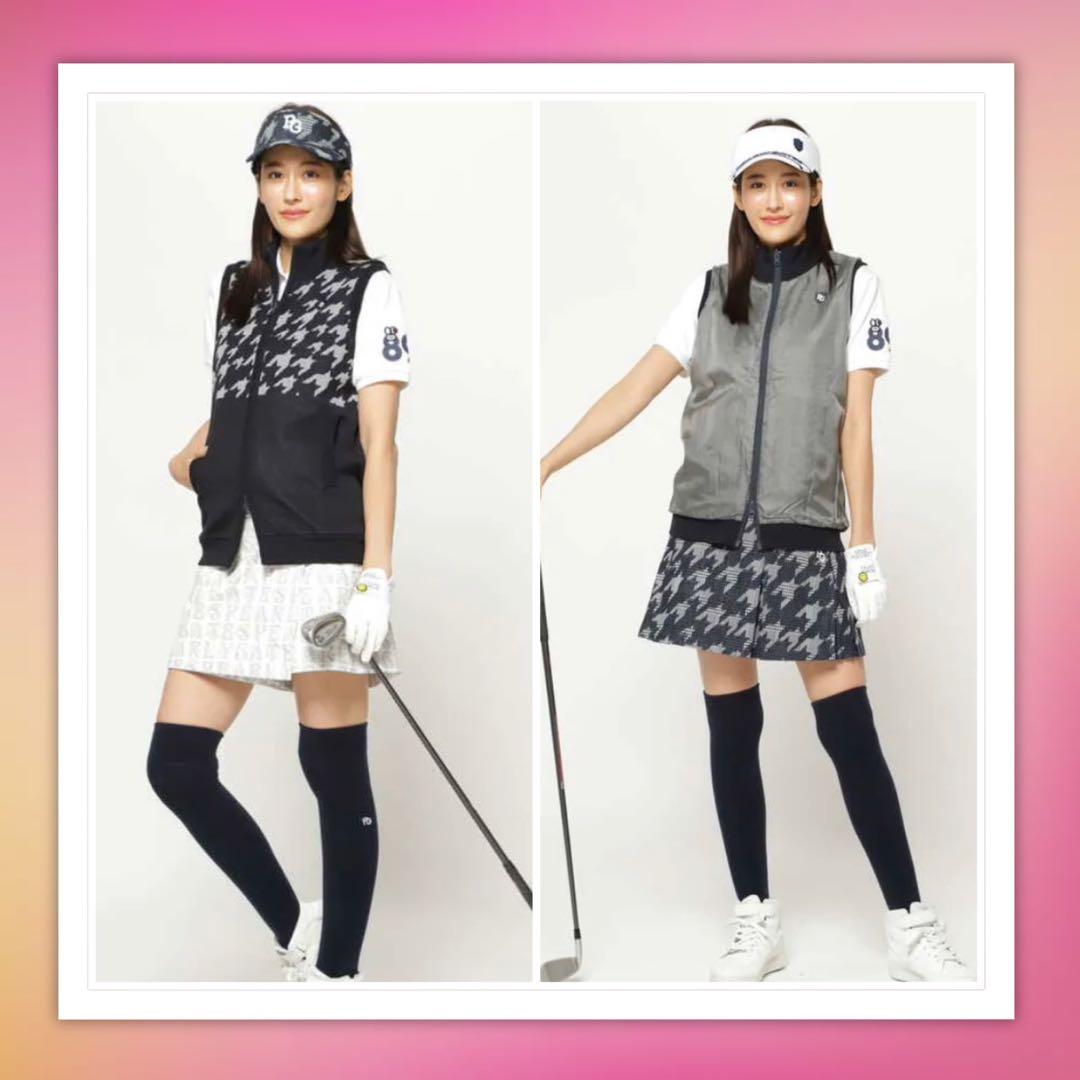 サイズ②パーリーゲイツ⭐︎リバーシブル フルジップアップベスト☆税込33,000円