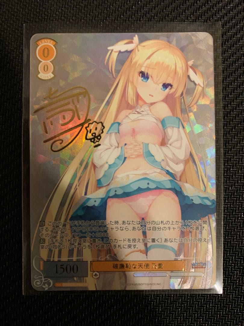 ヴァイスシュヴァルツロゼ　破廉恥な天使　乃愛　サイン入りPR