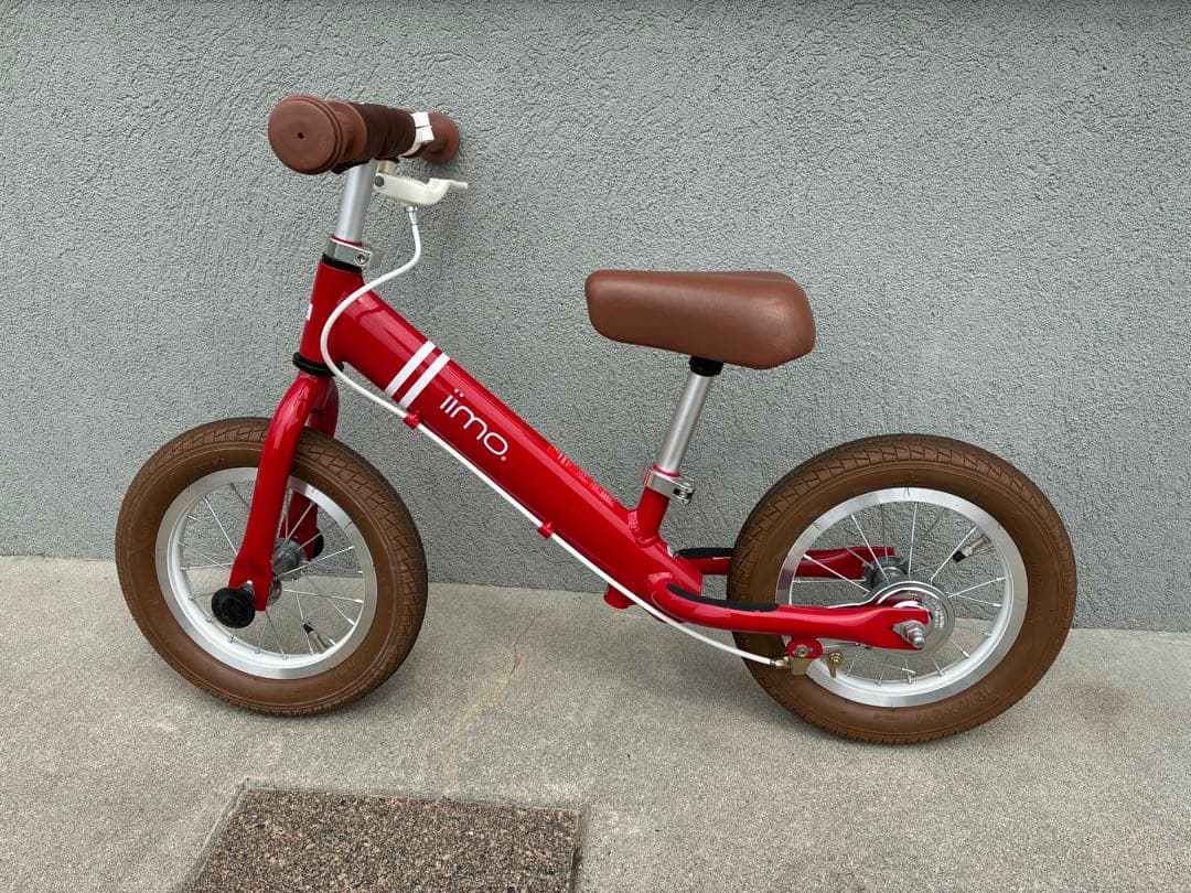 iimoレッド バランスバイク 12インチ