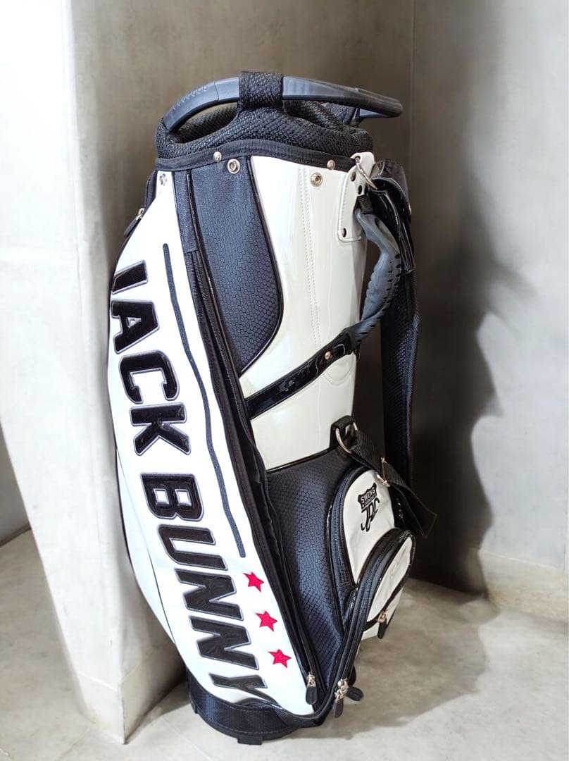 [F1879] JACK BUNNY キャディバッグ※欠損部分あり