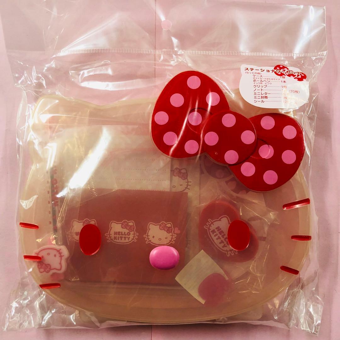 激レア★2008年製 ハローキティ ステーショナリーセット 顔ケース 文具セット
