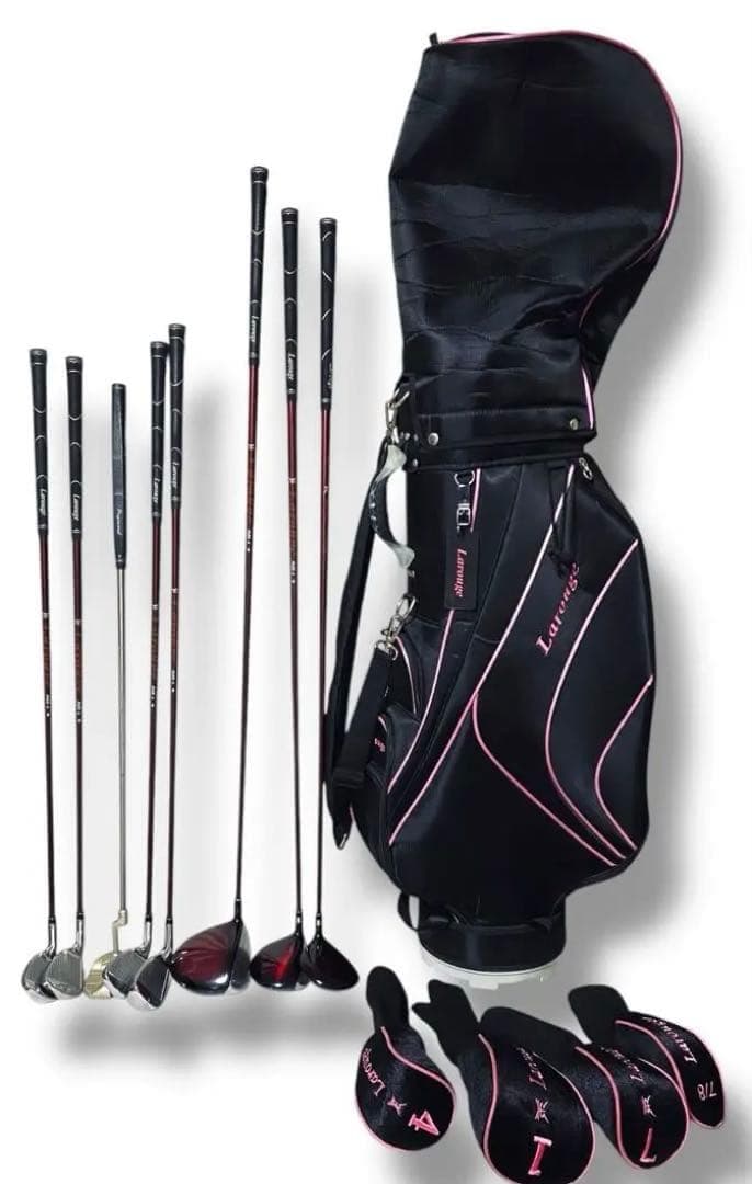 Larouge レディース ゴルフ クラブ 8本 セット 右 キャディ バック