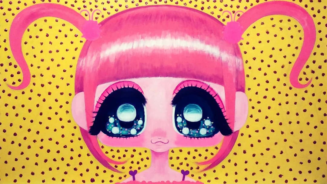 あさくら画廊のツインテールが触覚みたいな女の子☆